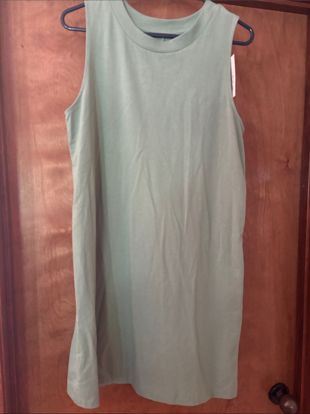 a new day Sleeveless Midi Dress in Sage Green